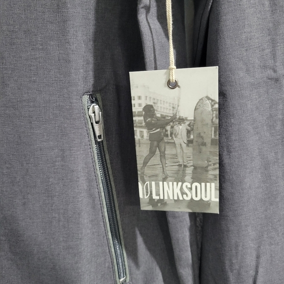 NWT Linksoul Morris Full Zip Windbreaker men’s LS524 Black #Golf - Picture 6 of 6